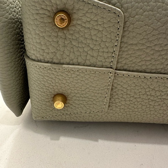 Songmont Sage Green Leather Shoulder Bag - Picture 6 of 16